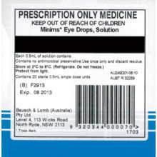 MINIMS ATROPINE SULF 1.0% (20)